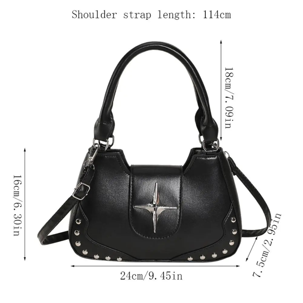 Cross Star Pattern Hand Bag Diagonal Span Shoulder Bag Casual Crossbody Bag for Women