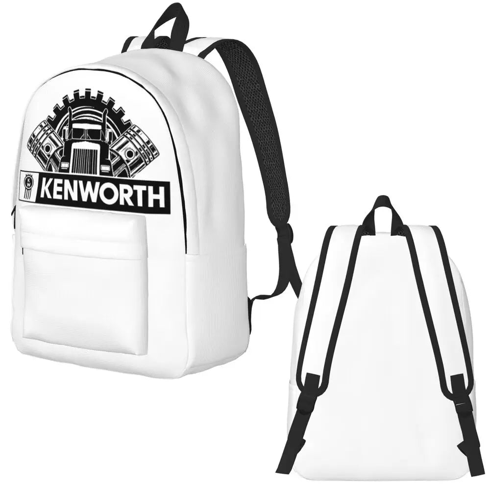 Kenworth Logo Casual Backpack with Pocket High School Business Daypack for Men Women Laptop Computer Canvas Bags