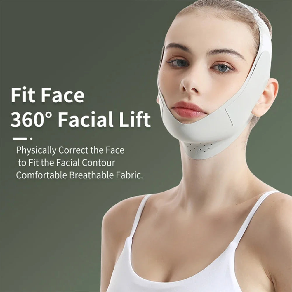 Bandage amincissant réutilisable pour le visage en V pour femmes, ceinture de levage du menton et des joues, sangle de massage du visage, soins de la peau, outils de beauté