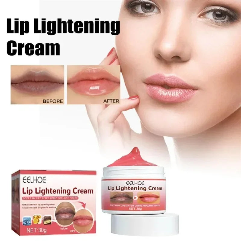 Lip Care Cream Black Dark Smoke Lip Removal Moisturizing Nourish Brighten Fade Lips Line Bleach Anti Crack Lip Lightening Cream