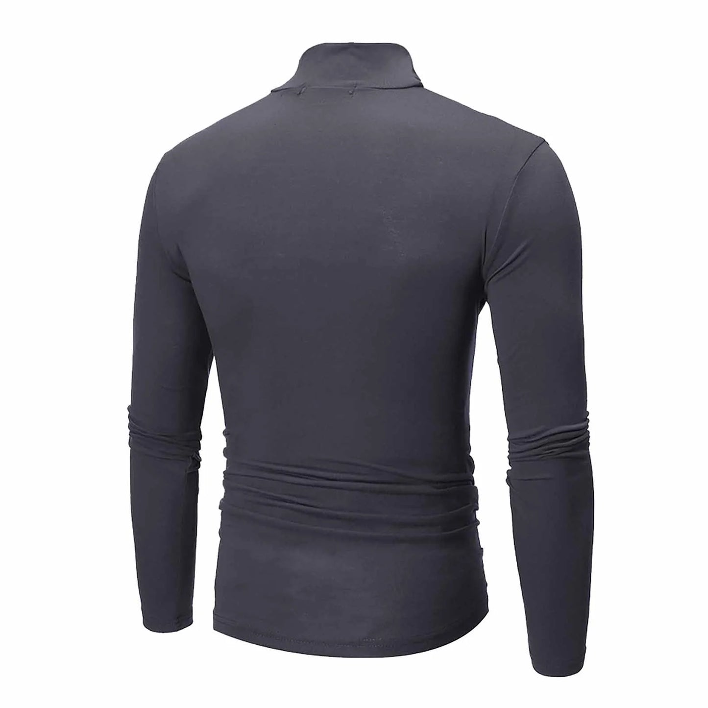 Pull en coton pour homme de haute qualité, pull en coton pour homme, col mi-haut, doux et chaud, tricoté, coupe slim