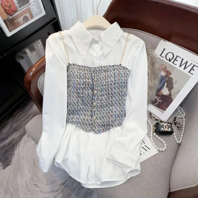 2024 Summer New Women's Strapless Tweed Style Cropped Tank Top Sexy Sweeter Spicy Girl Inner Wear Short Length Top