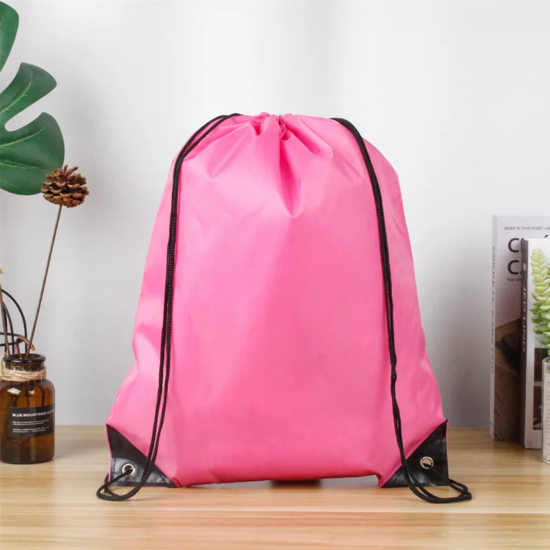 Waterproof Sports Gym Bag Drawstring Sack Outdoor Travel Backpack Shopping Bags Swimming Basketball Yoga Bags