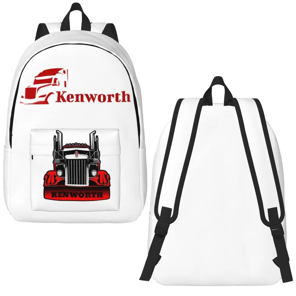 Kenworth Logo Casual Backpack with Pocket High School Business Daypack for Men Women Laptop Computer Canvas Bags