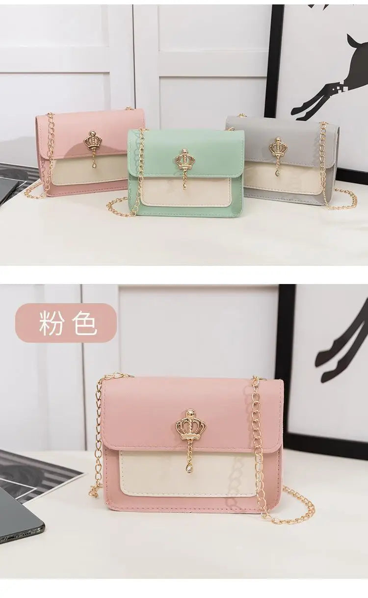 Fashion New Women Crossbody Bag PU Leather Small Flap Messenger Bag for Ladies Sling Bag Mobile Phone Wallet Summer Handbags