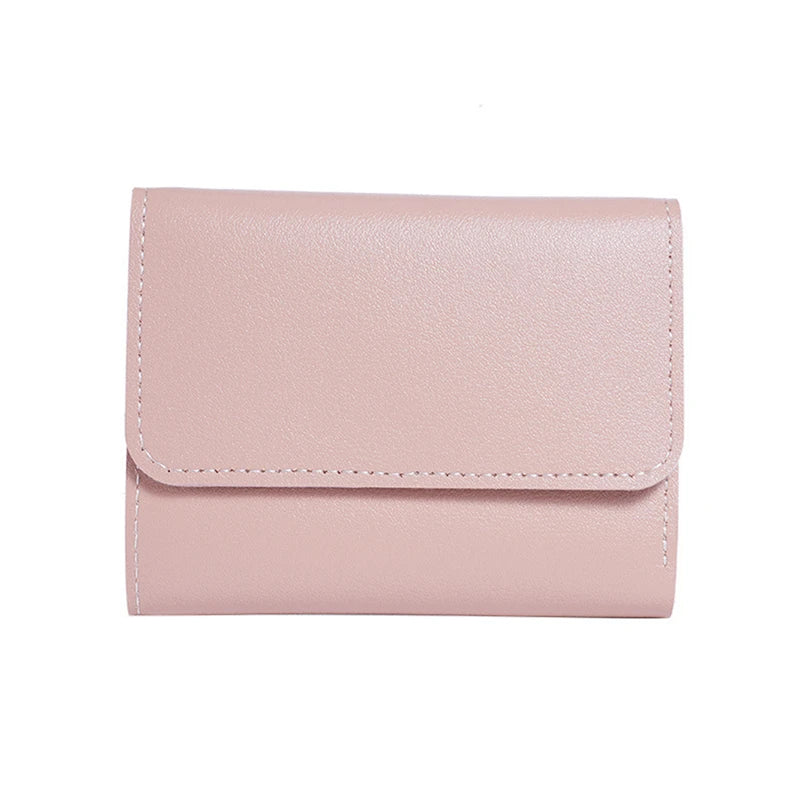 New Cute Wallets for Women Small Hasp Girl Credit Card Holder for PU Leather Coin Purse Female Wallet Short Purses for Women