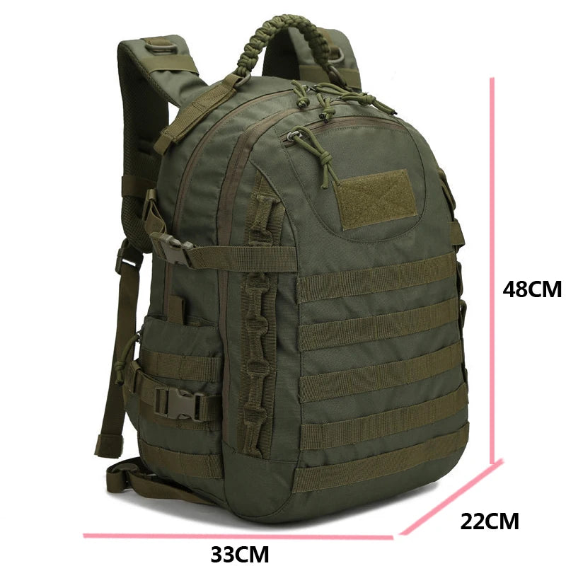 Man Strategic Backpack Outdoor Waterproof Camping Hunting Trekking Sport Bag Softback Large Capacity Planned Rucksack