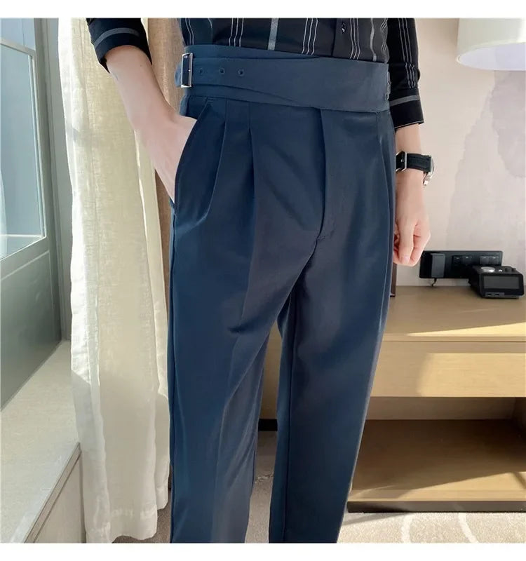 High-quality Nadors Men's Trousers Casual Business Formal Suit Pants High-waisted Slims Smooths Your Silhouette Cropped Pants