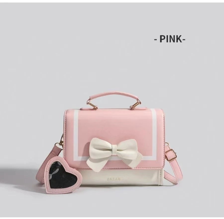 Sac à bandoulière transparent tendance pour femme, sac à main de style preppy japonais, sac à main tendance Kawaii JK polyvalent