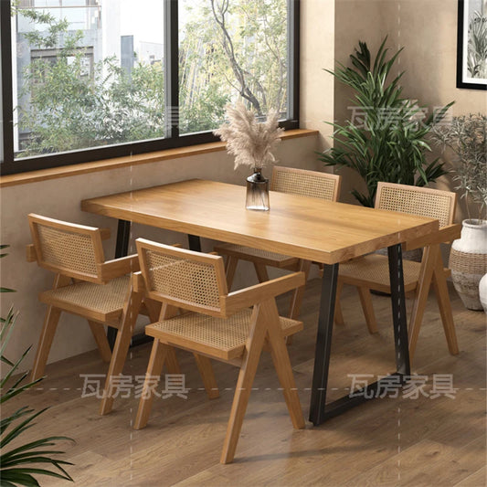 Wood Patio Dining Table Set Outdoor Vanity Unique Luxury Dining Room Sets Makeup Reading Juegos De Comedor Outdoor Furniture