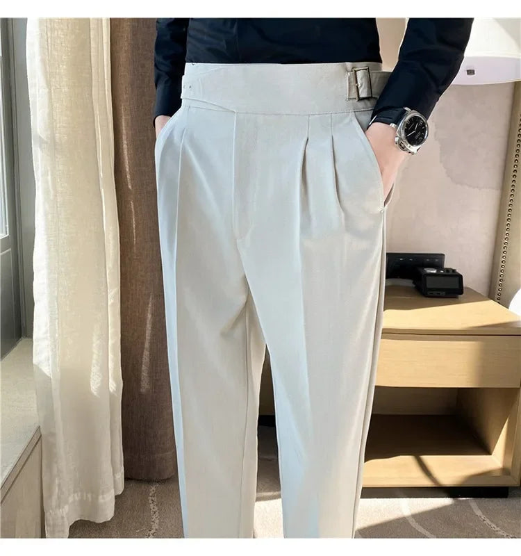 High-quality Nadors Men's Trousers Casual Business Formal Suit Pants High-waisted Slims Smooths Your Silhouette Cropped Pants