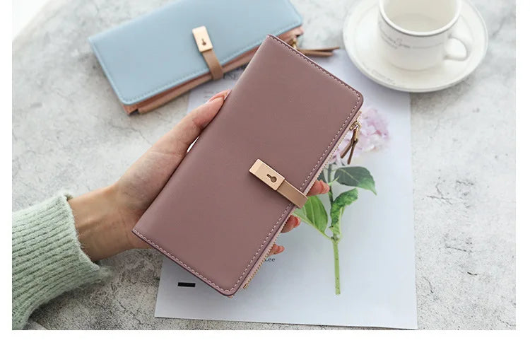 Long Women's Wallet Female Purses Tassel Coin Purse Card Holder Wallets Pu Leather Clutch Money Bag Purses Carteras Para Mujer