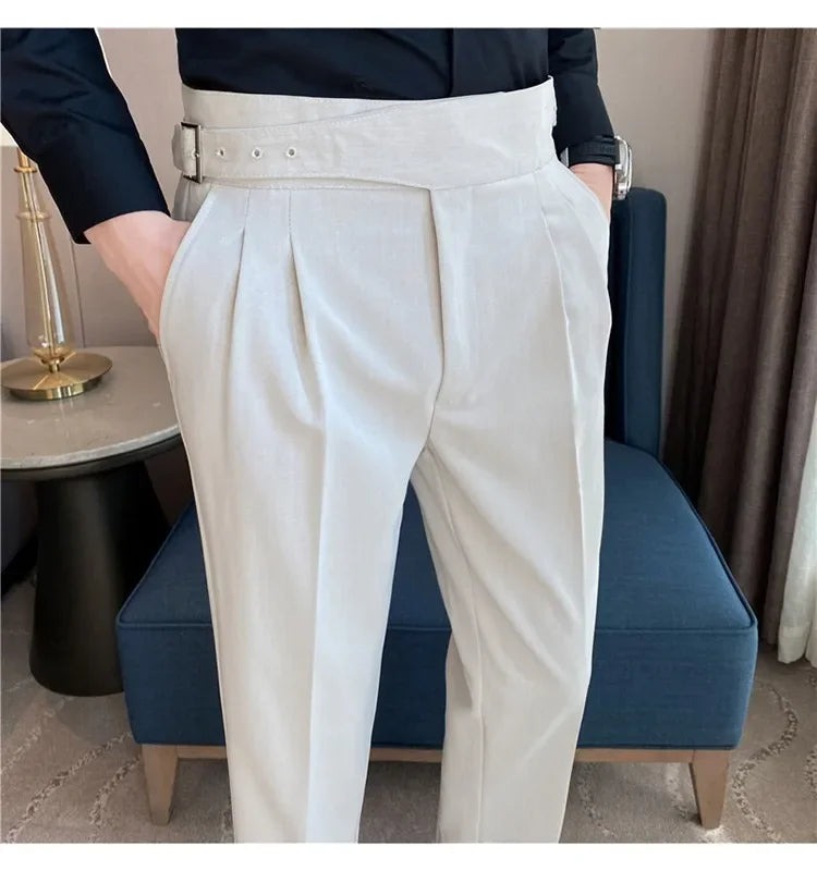 High-quality Nadors Men's Trousers Casual Business Formal Suit Pants High-waisted Slims Smooths Your Silhouette Cropped Pants