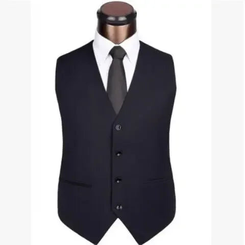 Gilets de costume pour hommes, nouvelle collection, coupe ajustée, gilet de costume pour hommes, gilet décontracté sans manches, veste d'affaires formelle