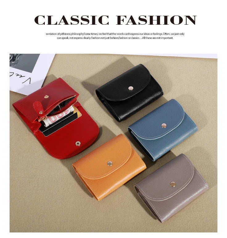 Practical Women's Small Card Wallet Simple and Fashionable Small Card Bag School Girls' Coin Wallet