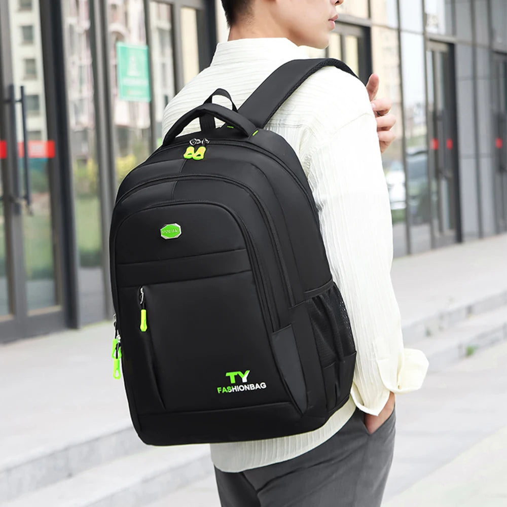 Business commuting men's computer backpack, large capacity multifunctional waterproof travel backpack-ll ﻿