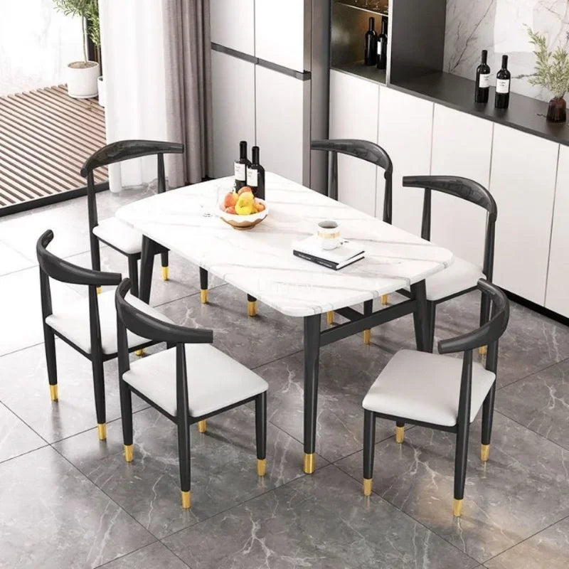 High Modern Luxury Dining Table Legs Metal Organizer Free Shipping Hallway Coffee Tables Nail Restaurant Mesa Comedor Furniture