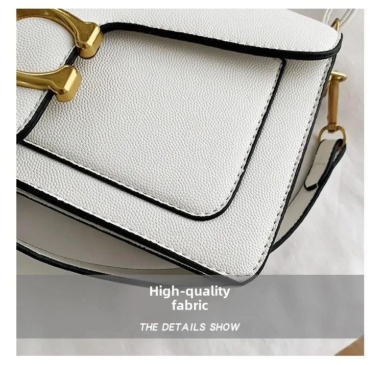 Fashionable Caviar Small Square Bag Diagonal Cross Shoulder Messenger Bag Adjustable Pu Leather Female Tote Bag Womens Handbag