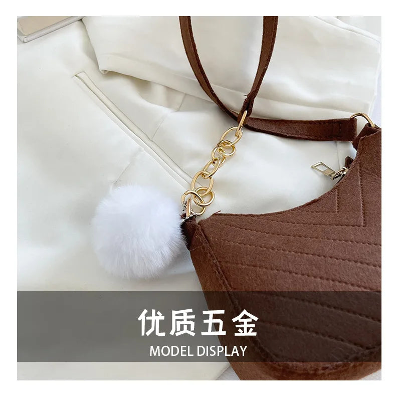 Mini Underarm Bag Female Chain Shoulder Pouch Hot Sale Ladies PU Leather Fashion Women Handbag Solid Color Casual Bags