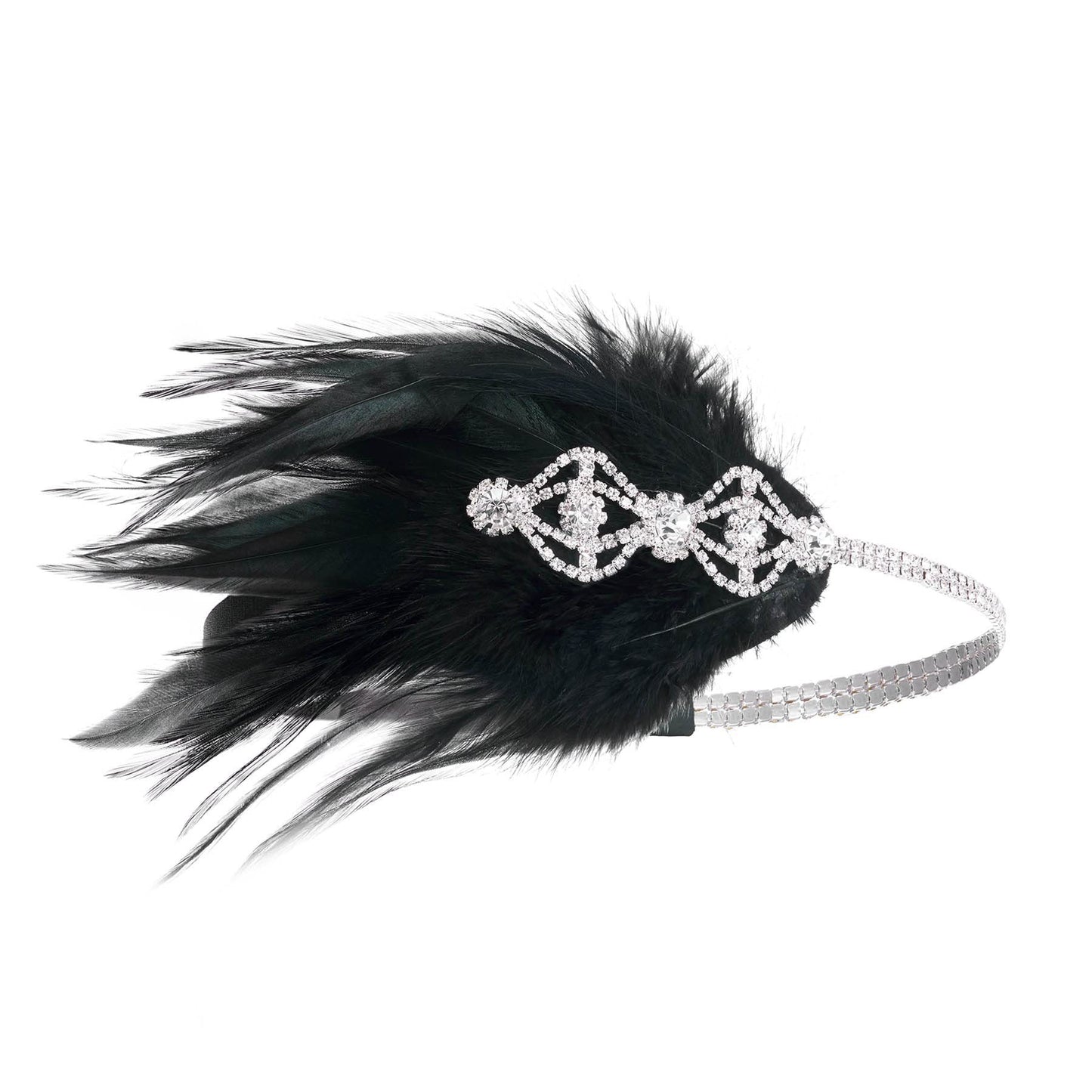 Women 20s Great Gatsby Party Costume Flapper Headband Pearl Necklace Glove 1920s Great Gatsby Headpiece Accessories Set