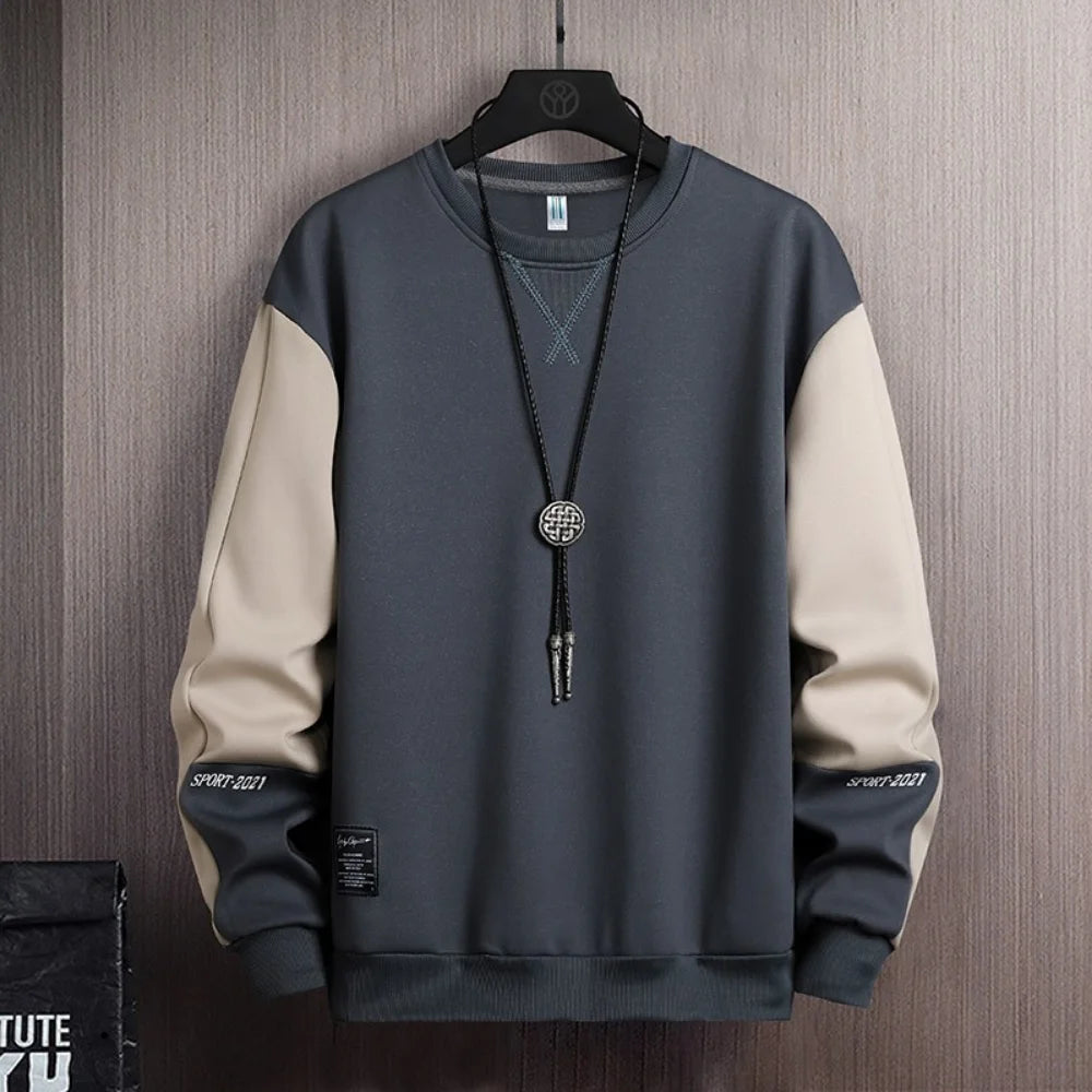 Sports Sweatshirt Men 2023 Spring and Autumn Round Collar Couple Loose Casual Hoodies Fashion Trend Sweatshirt Large Size M-5XL