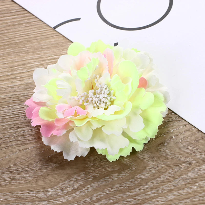 Flamenco Flowers For Hair DIY Headdress For Bridal Flocking Cloth Red Rose Flower Hairpin Hair Clip Party Hair Accessories