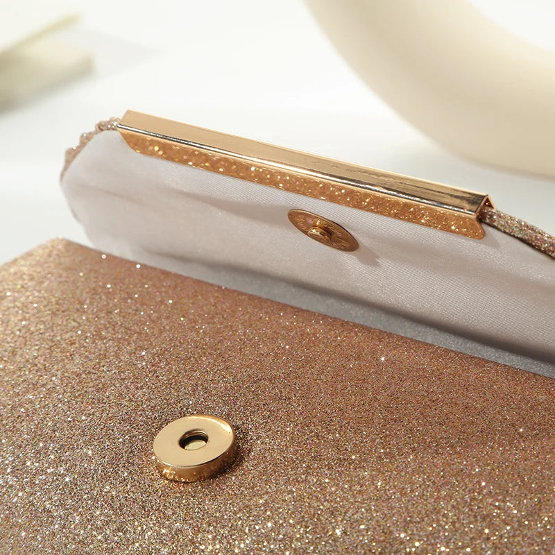 Fashion Elegant Clutch Bag New 2023 Hot Selling Chain Dinner Bag Bride Bridesmaid Lady Handbag Factory Outlet