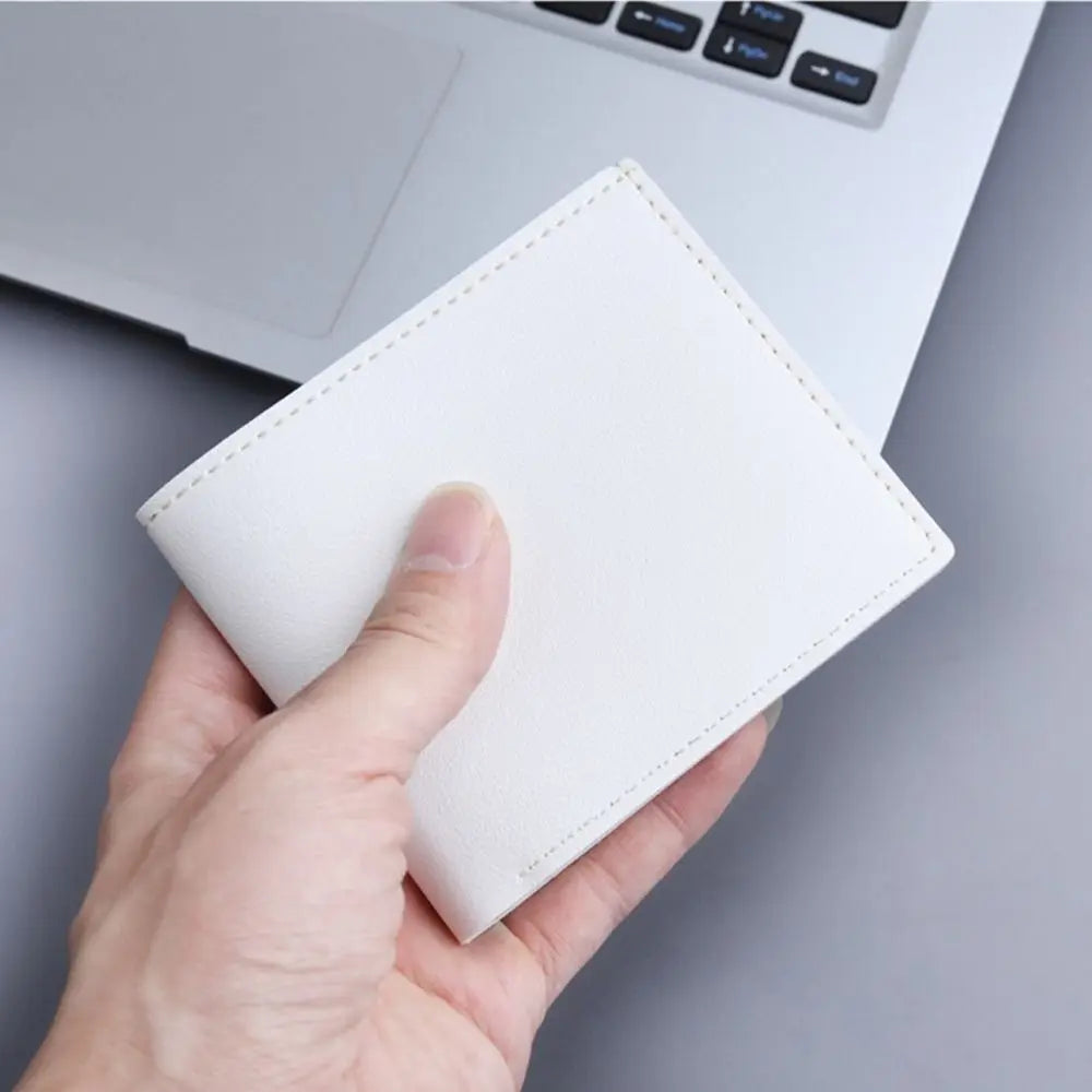 Fashion PU Leather Men Wallet Large-capacity Multi-card Slot Card Bag High Quality Folding Coin Purse