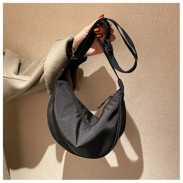 Cross Body Bags for Women 2024 New Trendy Dumpling Bag Lightweight Small Body Tote Underarm Bag Single Shoulder Canvas Bag