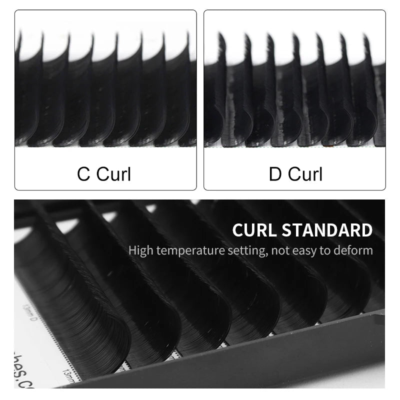 Hot Selling Winky Beauty 0.03/0.05/0.07 C D curl Easy Fanning Lashes Volume Mega Eyelashes Extension Self Blooming Eyelashes