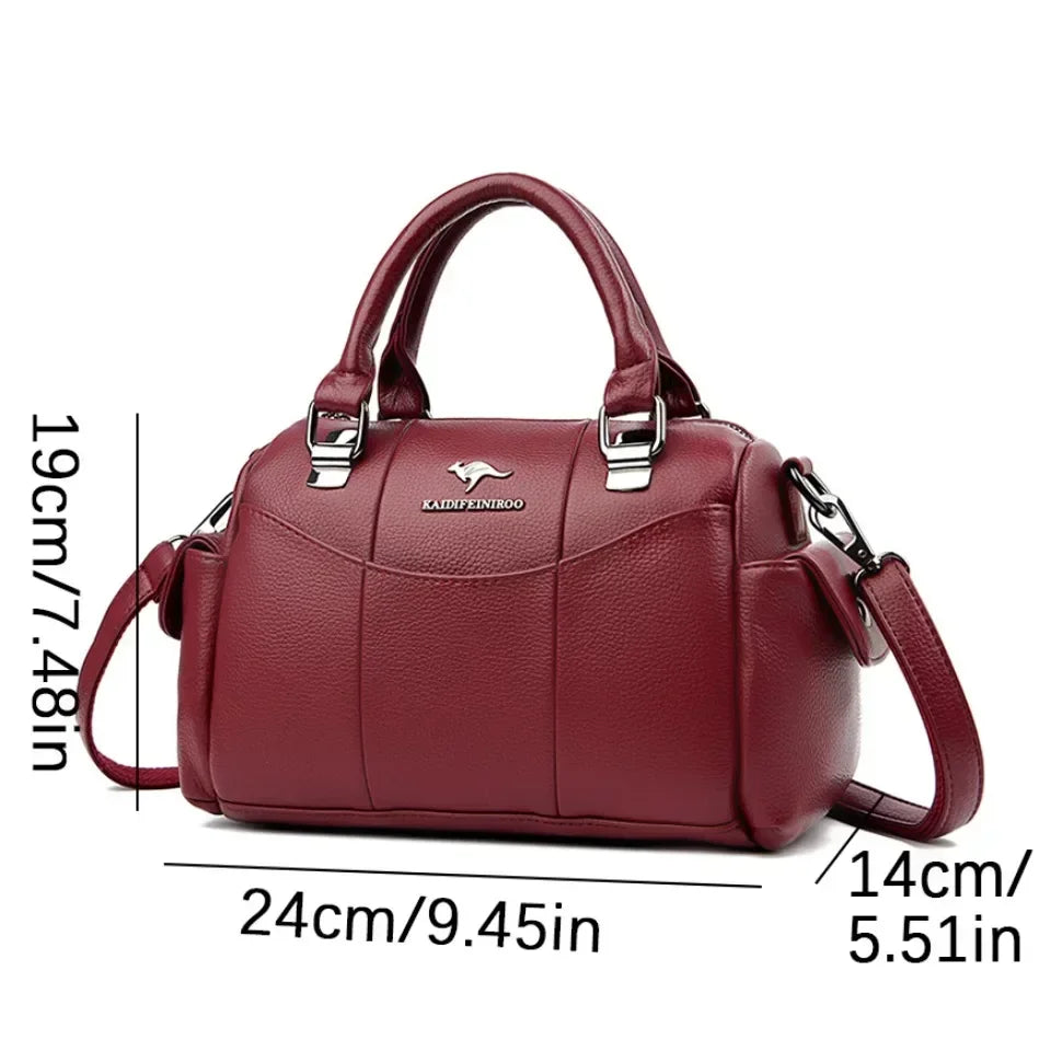 Real Women Soft Leather Shoulder Bags Luxury Women's Bag High Quality Ladies Handbag Fashion Female Messenger Bag Large Tote Sac