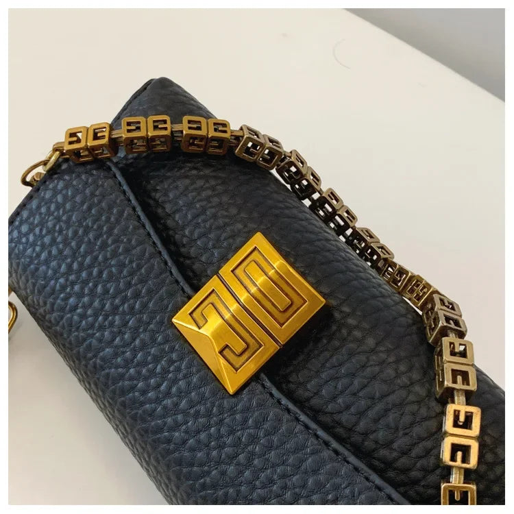 2024 New High-end Texture Small Square Bag Women's Crossbody Bag Versatile and Fashionable Chain Bags Ladies HandBags