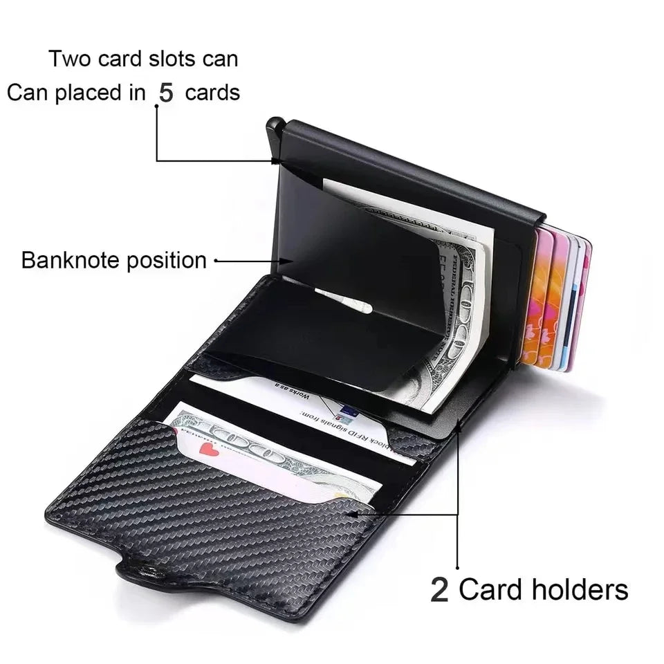 For Audi a3 a4 a5 a6 a7 a8 Q3 Q4 Q5 Q6 Q7 b8 b6 Rfid Credit Card Holder Men Wallets Bank Cardholder Leather Wallets