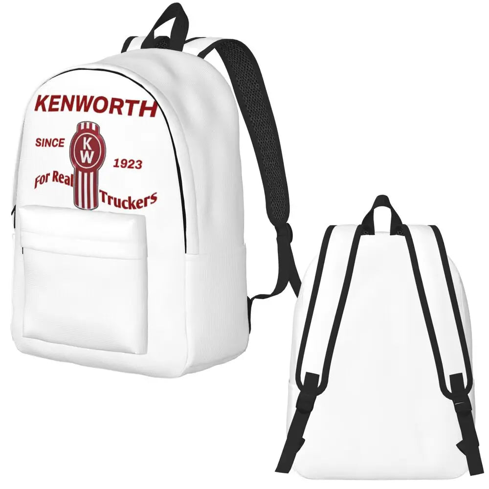 Kenworth Logo Casual Backpack with Pocket High School Business Daypack for Men Women Laptop Computer Canvas Bags