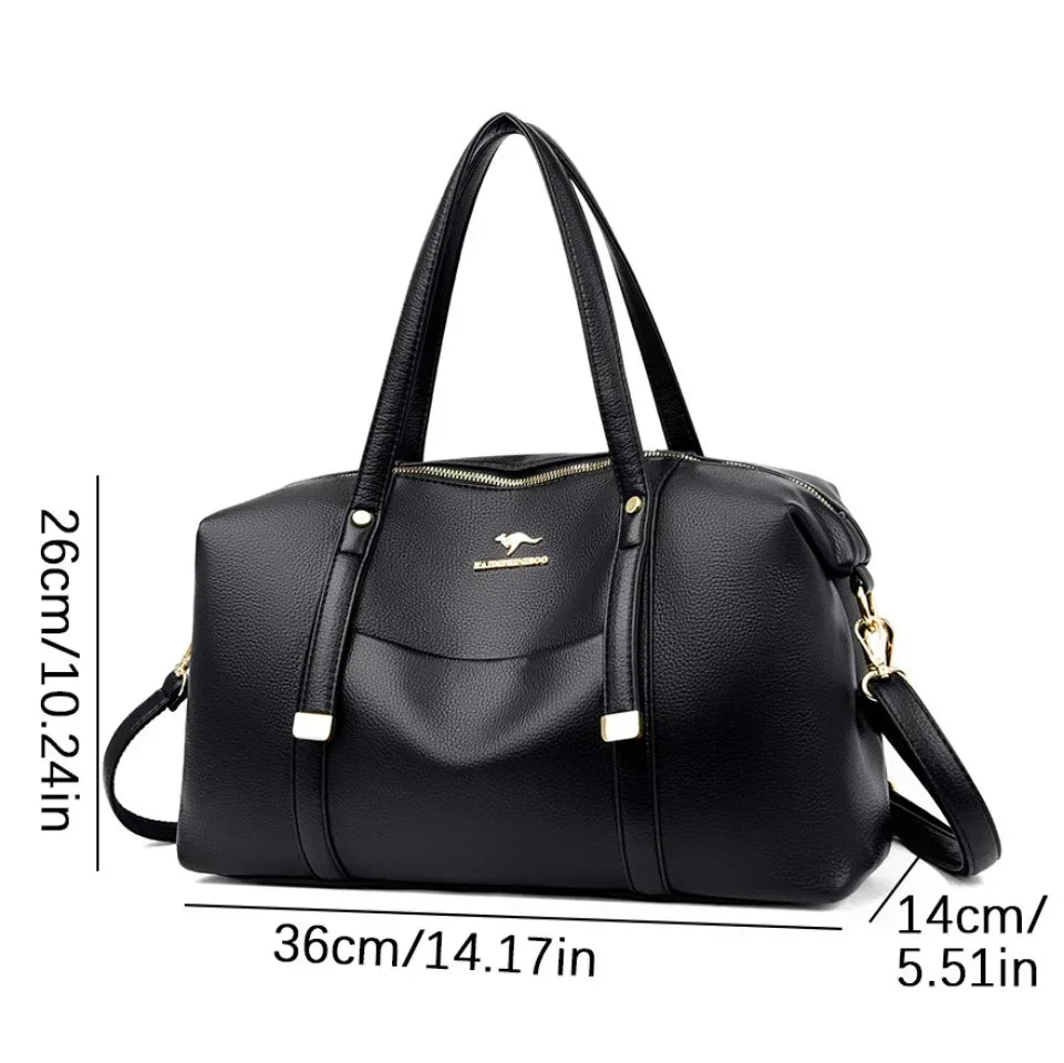 Real Women Soft Leather Shoulder Bags Luxury Women's Bag High Quality Ladies Handbag Fashion Female Messenger Bag Large Tote Sac