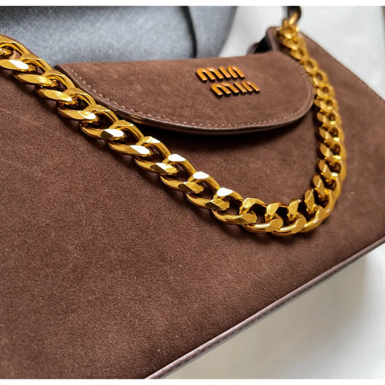 Metal Letter Designer Brand Handbags Top Handle Luxury Shoulder Bags Solid Color Elegant Crossbody Bags Fashion Bags For Women