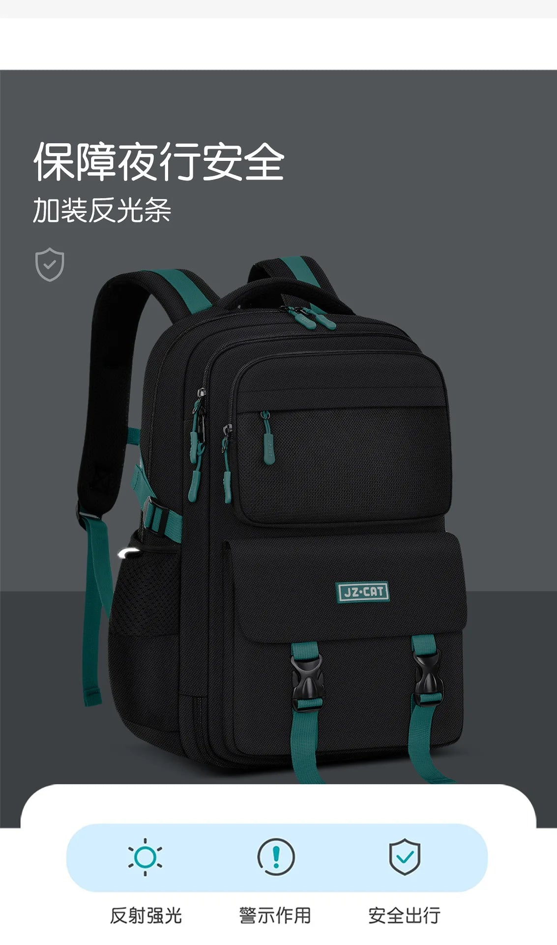 Boys Backpack Large Capacity Refrigerator Open Door Waterproof Backpack School Bag for Primary and Secondary School Students