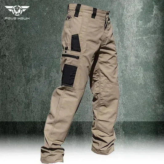 Men's Cargo Pants Multi Pockets Work Trousers Casual Tactical Pants Male Outwear Straight Autumn Winter Wear-resisting Trousers