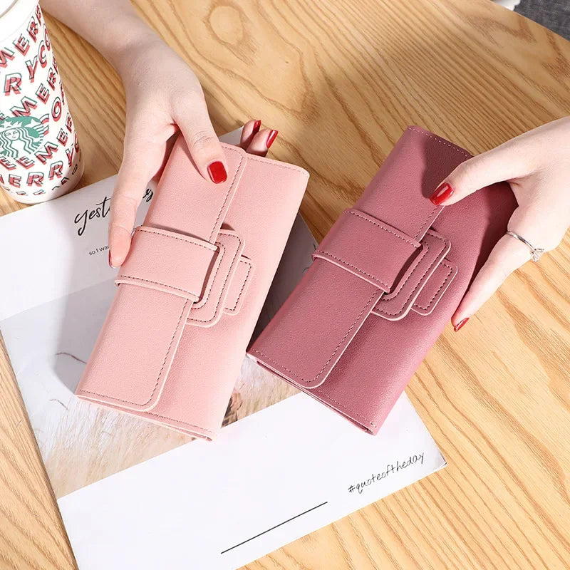 Women Wallet Cardholder Coin Purses Clutch Phone Credit Card Holder Ladies Luxury Large Capacity Leather Bag with Zipper