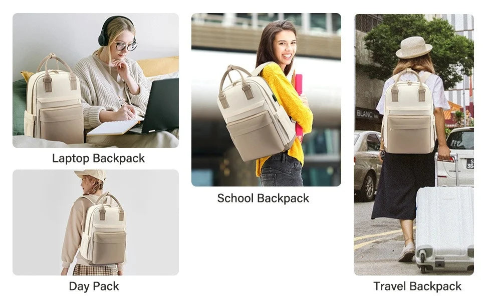 14 15 Inch Laptop Backpack with USB Charging Port,Tear Resistant Business Backpack for Travel, Casual Daypack for Men Women