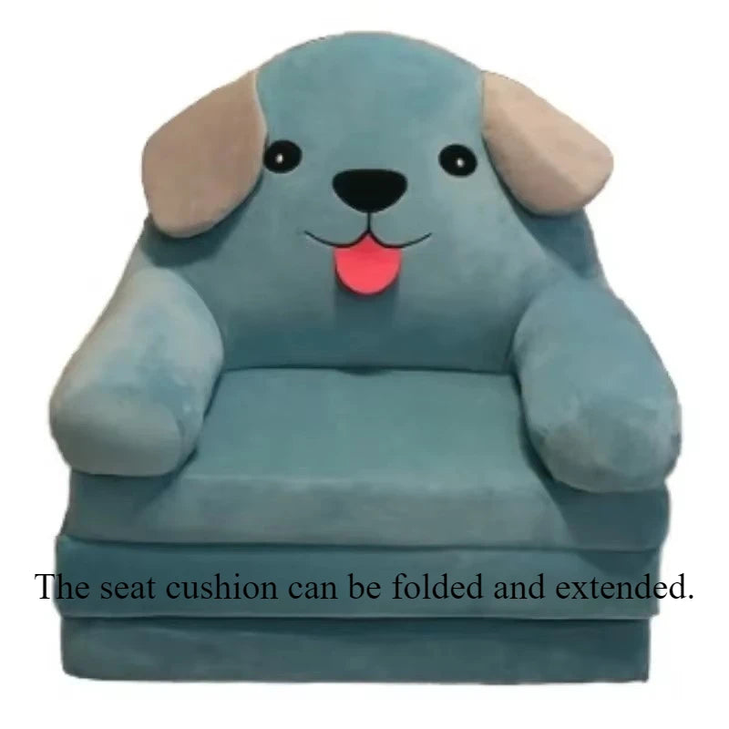 Kids' Plush Folding Sofa Puff Armchairs Frameless Children Sofa Bed for Kids Lightweight Canape Enfant Child Room Furniture