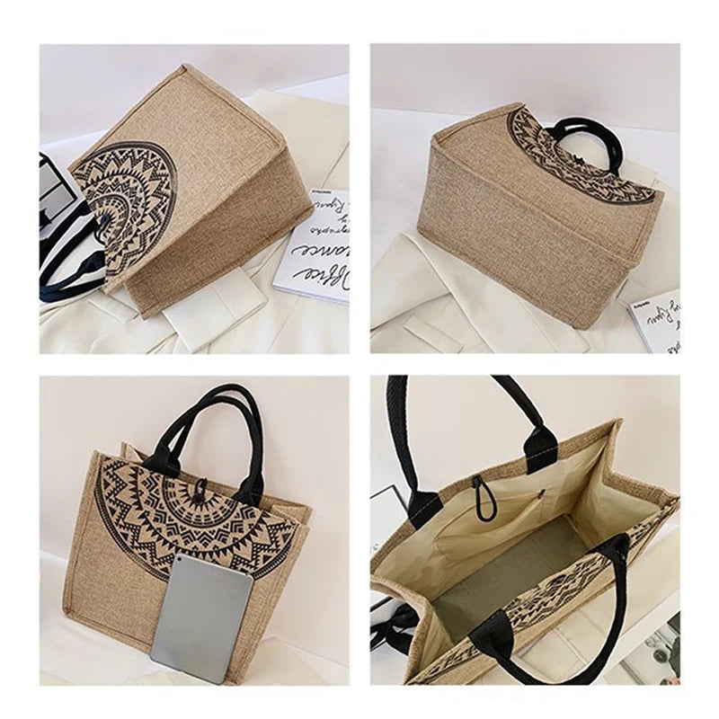 Canvas Handbags For Women Fashion Tote Beach Bags Reusable Shopping Bags