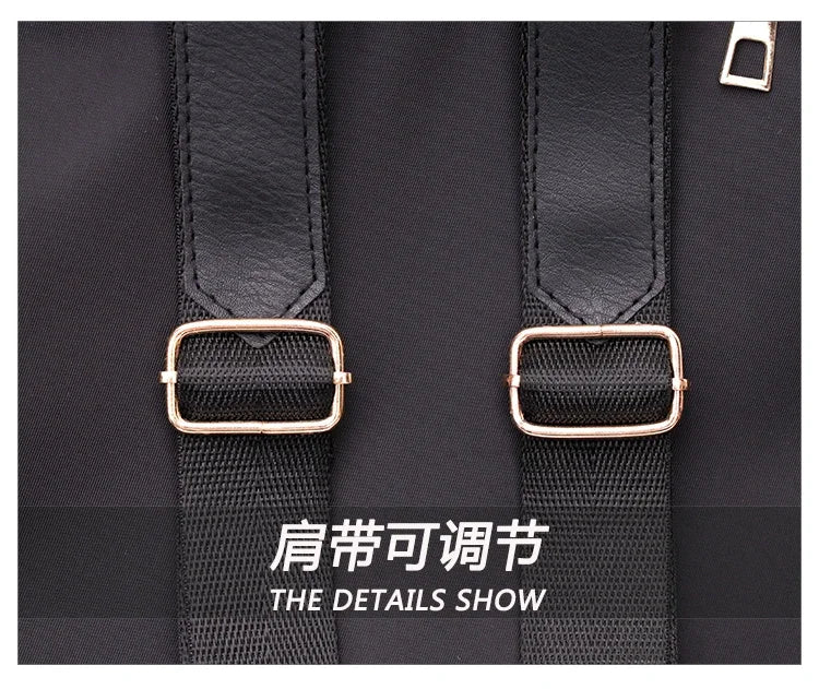 Solid Zipper High Capacity Thread Waterproof Nylon Fashion Backpacks 2024 Hot Sale Versatile Women's Bag Mochila Mujer Mochila