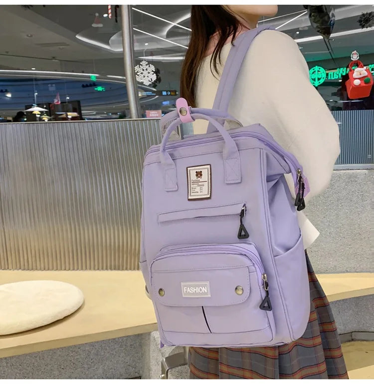 2024Kawaii Backpacks for Students School Children Girls Schoolbag Trendy Travel Bag Laptop Backpack Outdoor Travel Shoulder Bags