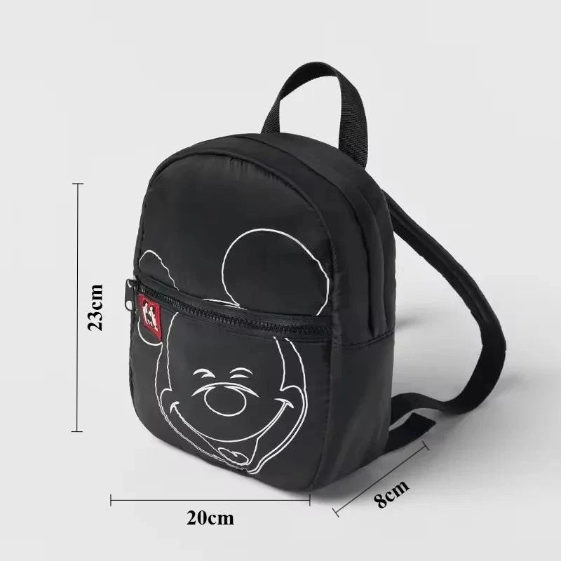 Sac à dos tendance Disney Mickey Mouse pour femme, cartable en toile Minnie, grande capacité, pour filles