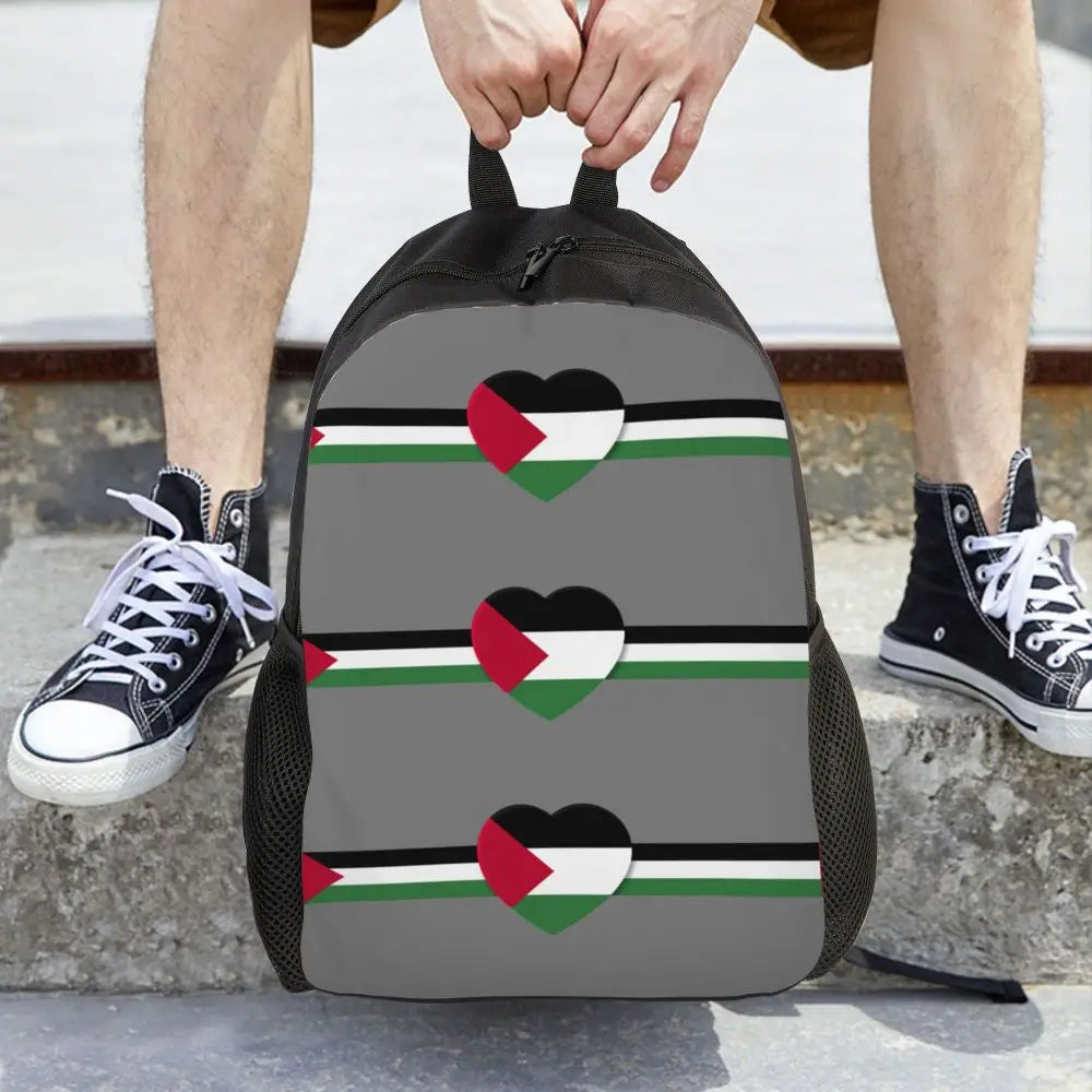 Custom Palestinians Keffiyeh Pattern Backpack for Women Men Waterproof College School Tradition Bag Print Bookbags