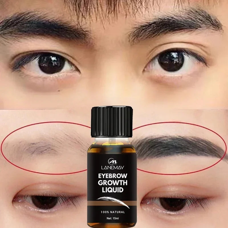 Eyelash Fast Growth Liquid Thickening Eyelash Lengthening Essence Liquid Strengthening Natural Eyelash Eyebrow Black 2024