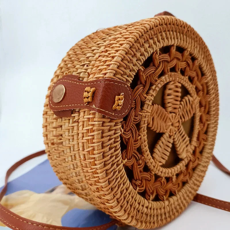 Square Round Mulit Style Straw Bag Handbags Women Summer Rattan Bag Handmade Woven Beach Circle Bohemia Handbag New Fashion