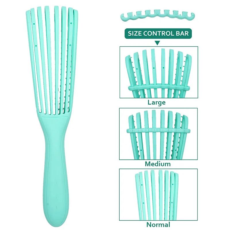 Peigne à cheveux Brosse démêlante Massage du cuir chevelu Brosse à cheveux Brosse démêlante pour cheveux bouclés Cheveux épais Brosse à cheveux poulpe Femmes Hommes Salon