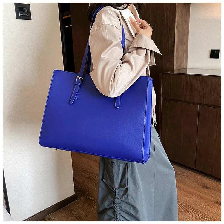 New Women Retro Tote Bags Messenger Handbag High Quality PU Leather Shoulder Bag Big Casual Crossbody Bag